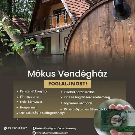 Mokus Vendeghaz בית נופש Doboz